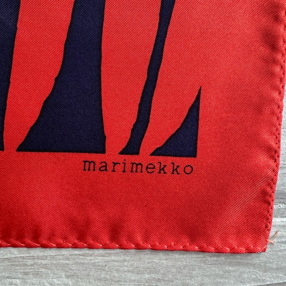 Vintage Marimekko Silk Scarf - Picture 2 of 6